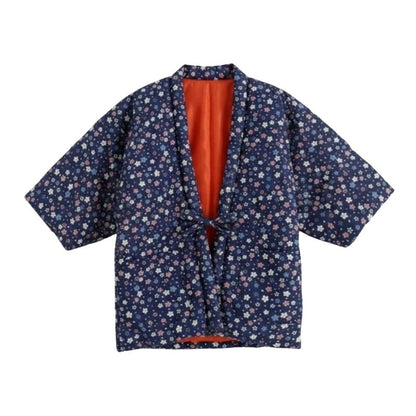 Hanten Femme Traditionnel Japonais En Design Fleuri