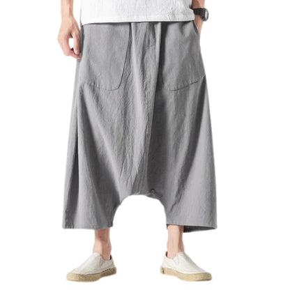 Pantalon Japonais Léger Homme Coupe Fluide