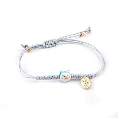 Maneki Neko Bracelet Tressé