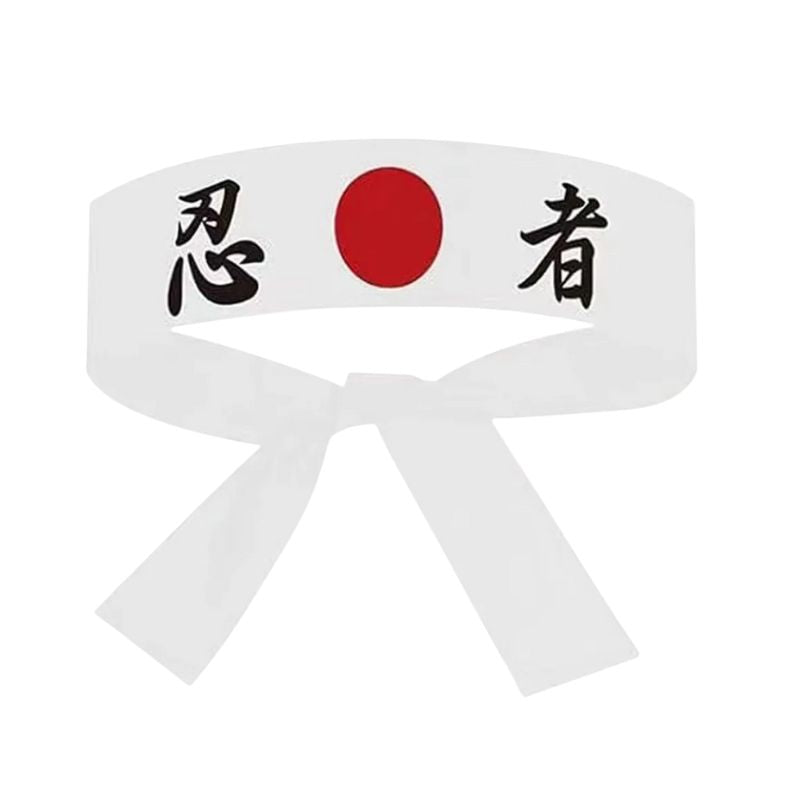 Hachimaki Japonais Avec Motif Soleil