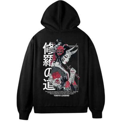 Sweat Japonais Avec Illustration Samouraï Moderne