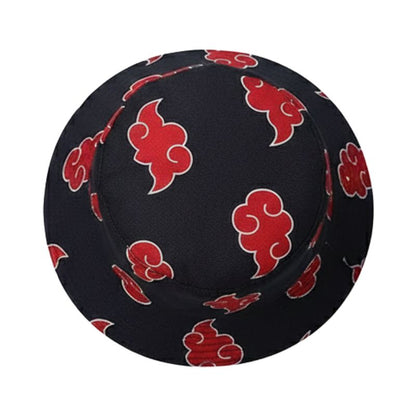 Chapeau Streetwear Avec Motifs Nuages Rouges Imprimés