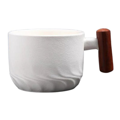 Tasse Japonaise Minimaliste Avec Anse en Bois