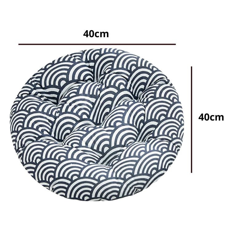 Coussin Japonais Avec Motif Vagues Traditionnelles
