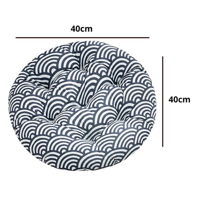 Coussin Japonais Avec Motif Vagues Traditionnelles