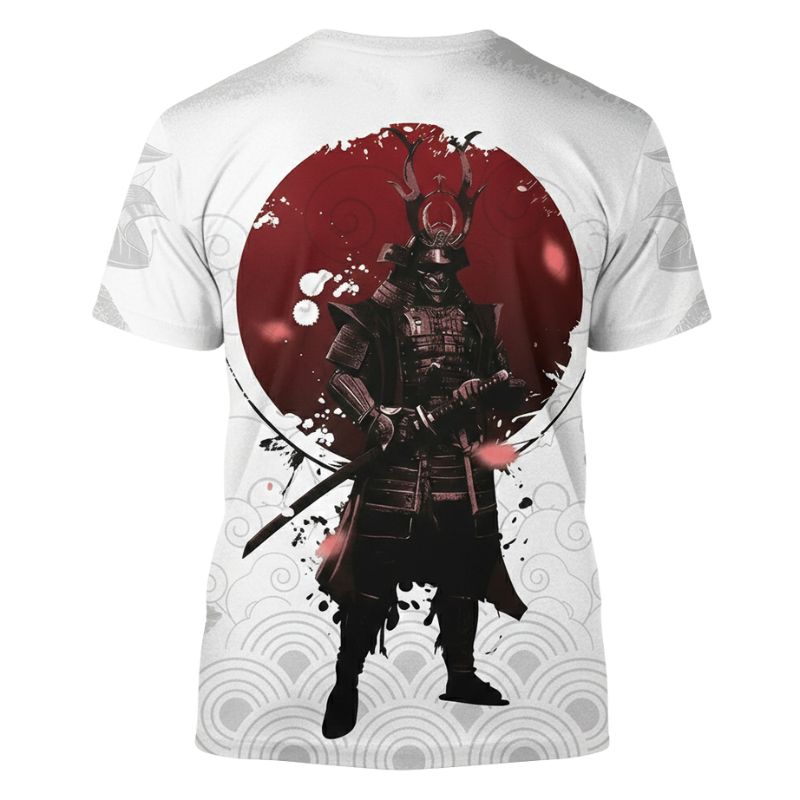 T-Shirt Japonais Tendance Avec Illustration Samouraï Impériale
