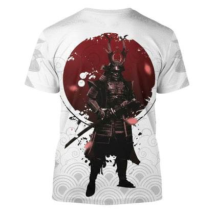 T-Shirt Japonais Tendance Avec Illustration Samouraï Impériale