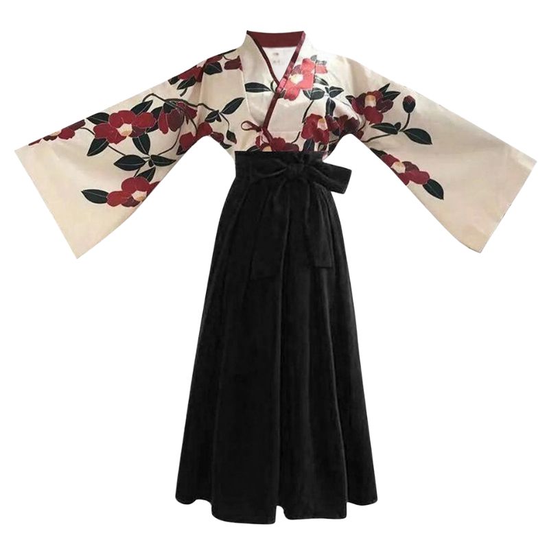 Hakama Femme En Jupe Longue Avec Coupe Fluide Élégante