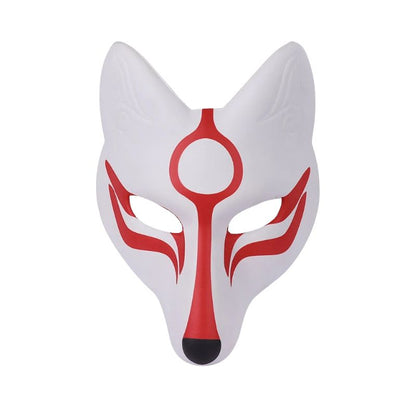 Masque Kitsune Cosplay Avec Forme Renard Allongée