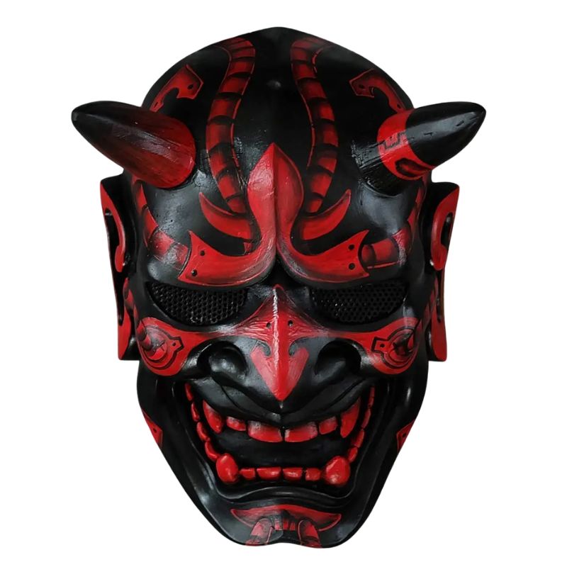 Masque Samouraï Japonais En Démon Sculptés