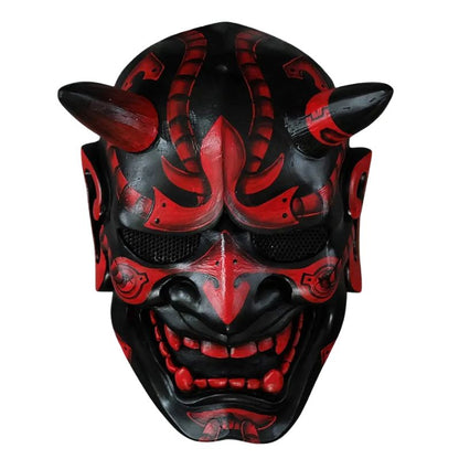 Masque Samouraï Japonais En Démon Sculptés