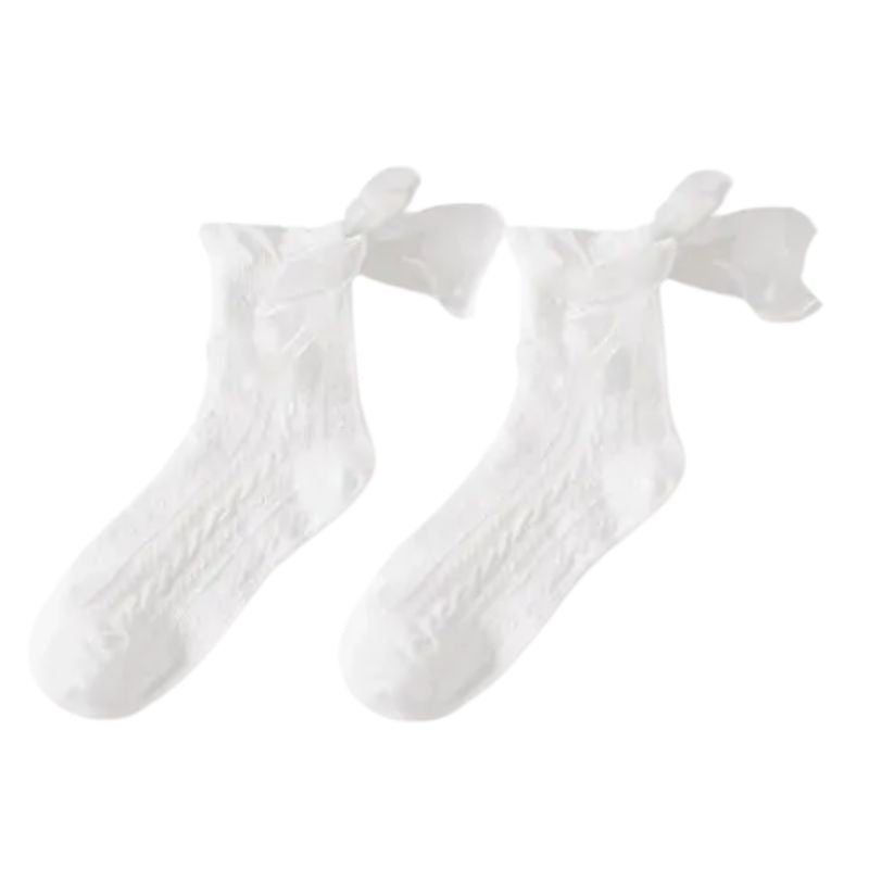 Chaussette Japonaise Avec Nœud Dentelle
