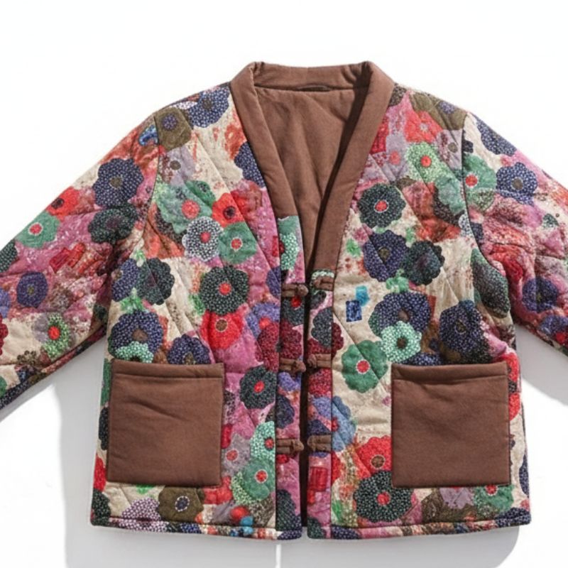 Hanten Femme Multicolore En Motif Floral Artistique