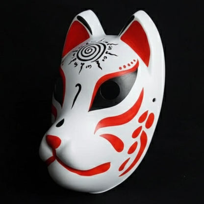 Masque Kitsune Japonais Avec Design Renard Mystique