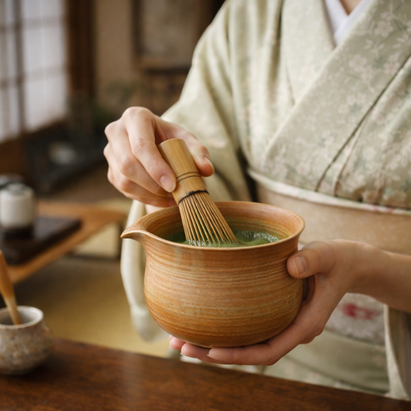 Bol Matcha Style Chawan En Terre Naturelle