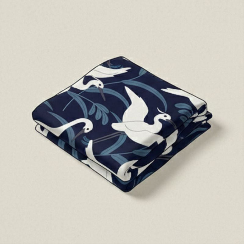 Furoshiki Japonais À Motif d'Oiseaux