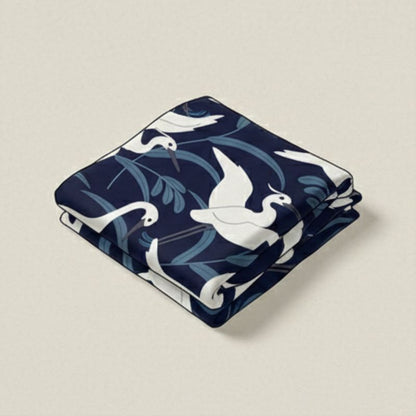 Furoshiki Japonais À Motif d'Oiseaux