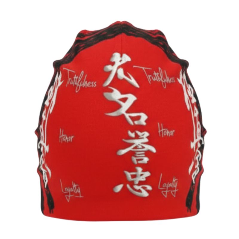 Bonnet Japonais Unisexe Avec Impression Kanji
