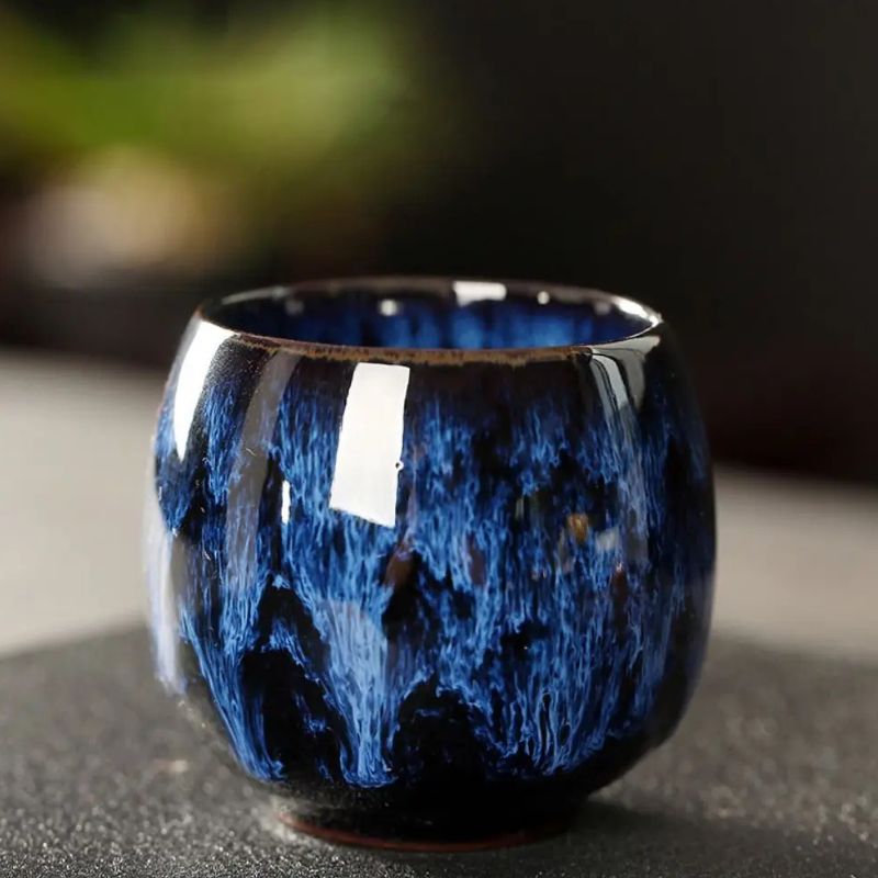 Tasse Japonaise Artisanale en Céramique Émaillée