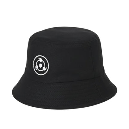 Chapeau Streetwear Noir Avec Logo Brodé Blanc