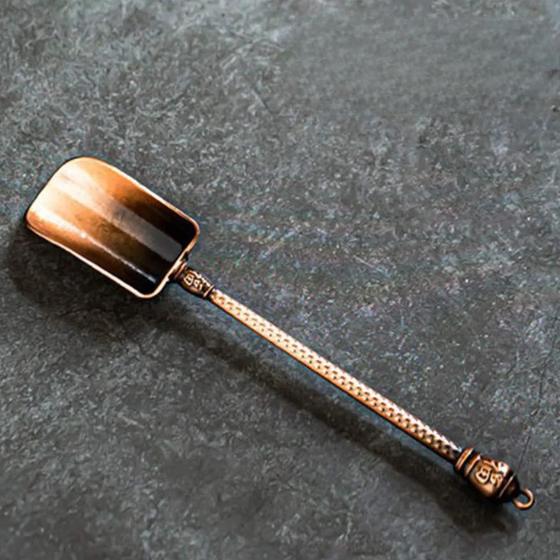 Cuillère Matcha Traditionnelle En Métal Style Vintage