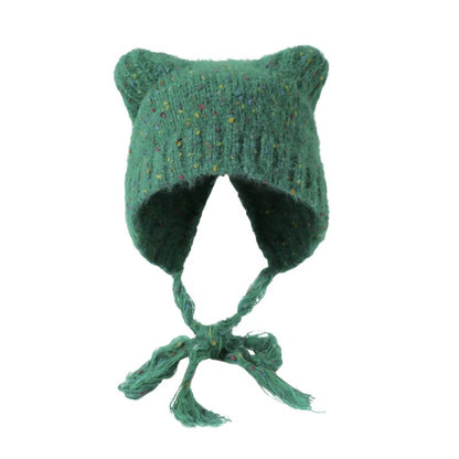 Bonnet Japonais Avec Design Oreilles Chat