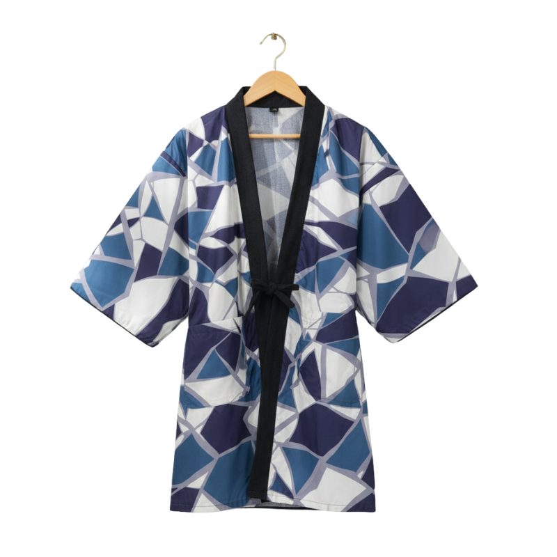 Hanten Homme Japonais Traditionnel À Manches Larges