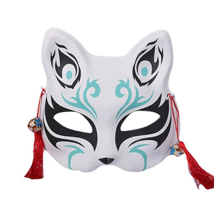 Masque Kitsune Traditionnel Avec Clochettes