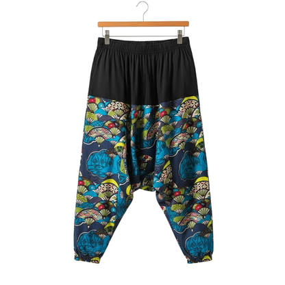 Pantalon Japonais Ample Homme À Motifs Traditionnels