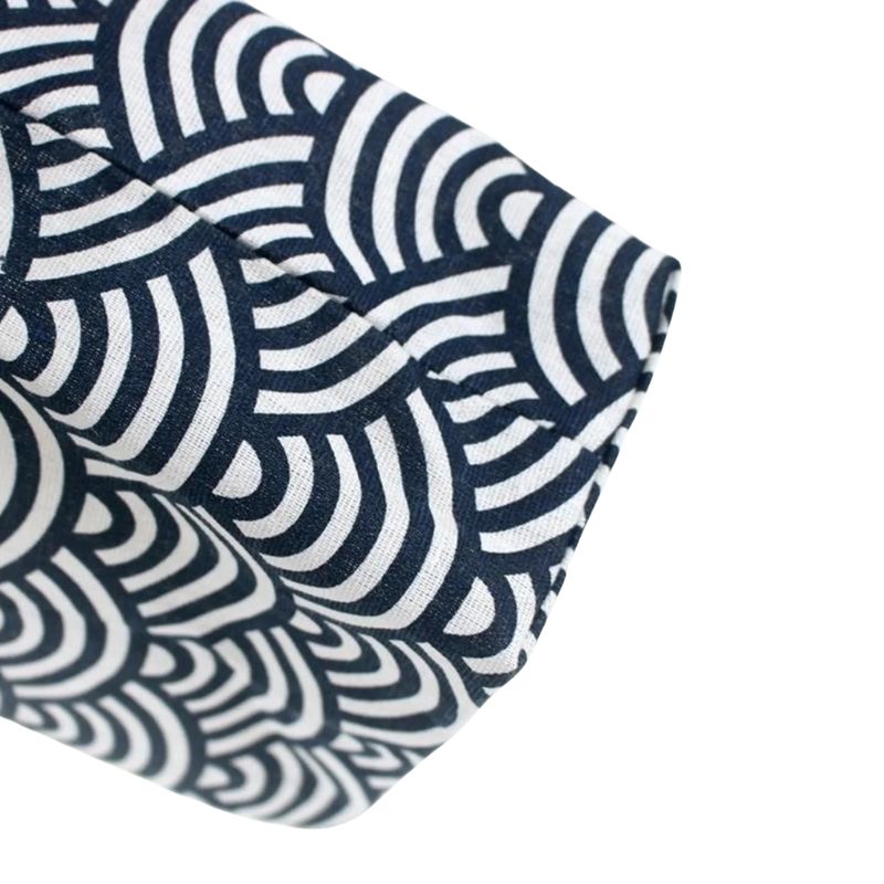 Sac Japonais Avec Motif Vagues Blanches