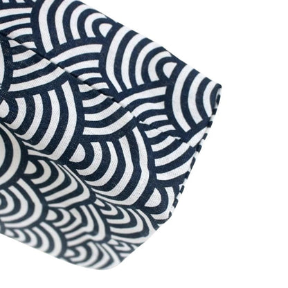 Sac Japonais Avec Motif Vagues Blanches