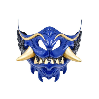 Masque Samouraï Oni Avec Dents Aiguisées