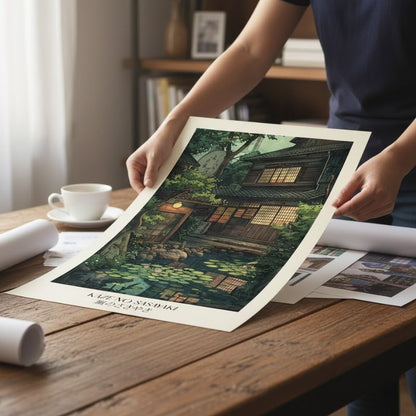 Tableau Japonais En Illustration Poétique