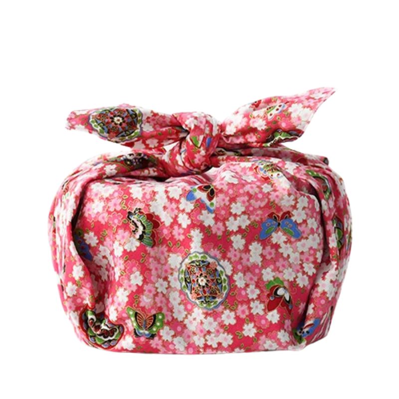 Furoshiki Traditionnel À Motifs Floraux