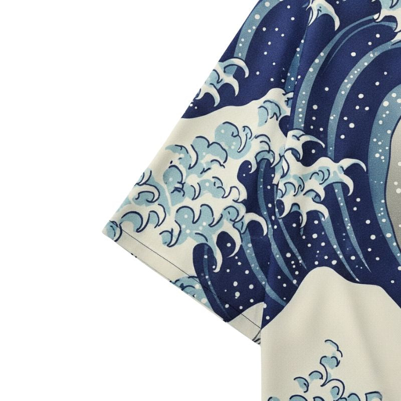 Ensemble Kimono Japonais Avec Motif Vagues