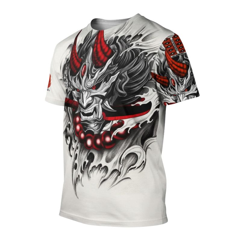 T-Shirt Japonais Avec Démon Japonais