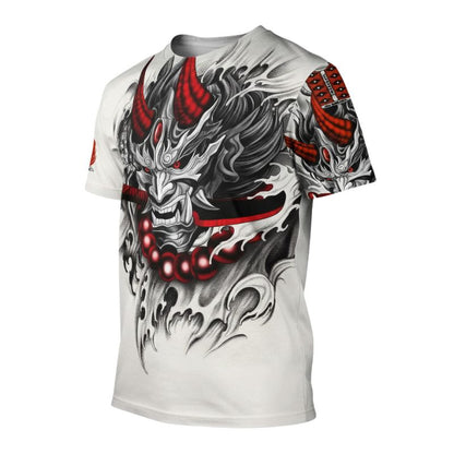 T-Shirt Japonais Avec Démon Japonais