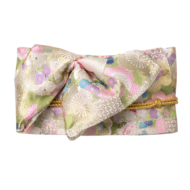 Ceinture Obi Japonaise Motif Fleuri