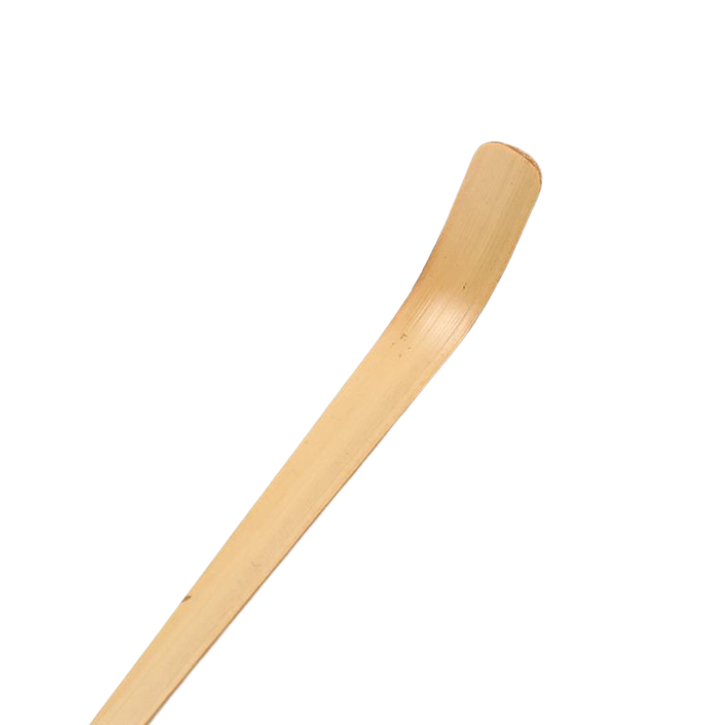 Cuillère Matcha En Bambou Sculpté Avec Forme Élancée