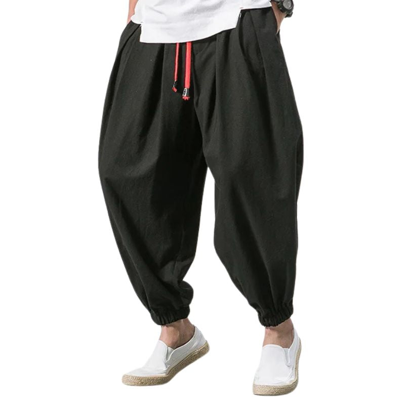 Pantalon Japonais Ample Homme Style Sarouel Moderne