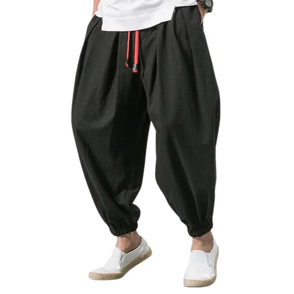 Pantalon Japonais Ample Homme Style Sarouel Moderne