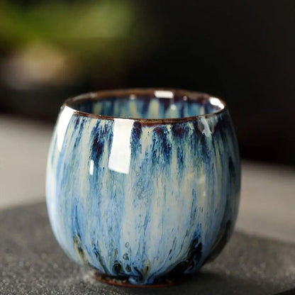 Tasse Japonaise Artisanale en Céramique Émaillée