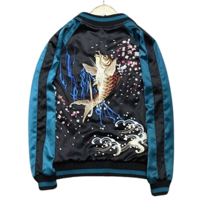 Sukajan Homme Réversible Double Face Style Japonais