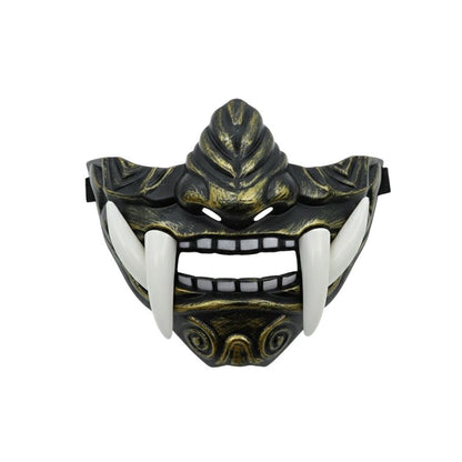 Masque Samouraï Oni Avec Crocs Longs