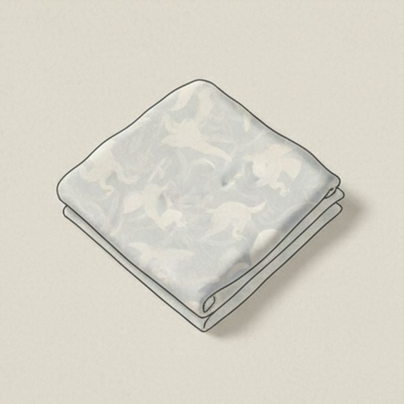 Furoshiki Japonais À Motif d'Oiseaux