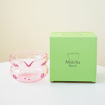 Bol Matcha En Verre Coloré Avec Forme Ergonomique