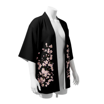 Haori Femme Chic En Imprimé Sakura Délicat
