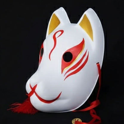 Masque Kitsune Cosplay Avec Forme Renard Stylisée
