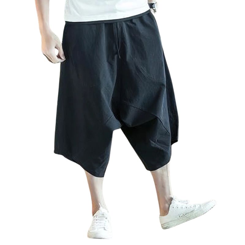 Short Japonais Mode Urbaine En Lin