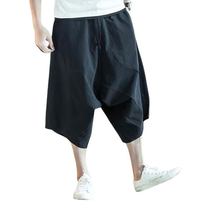 Short Japonais Mode Urbaine En Lin